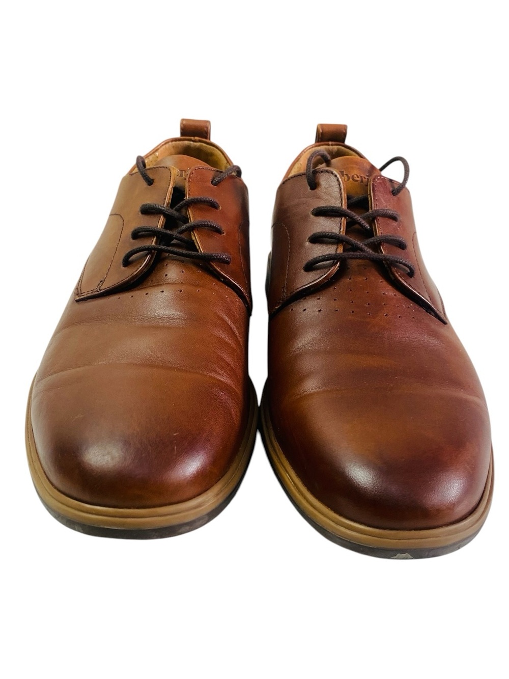 Amberjack The Original Chestnut Full Grain Leather Dress Shoes Size 10.5